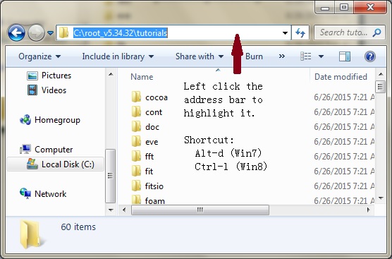 hightlight Windows explorer address
bar